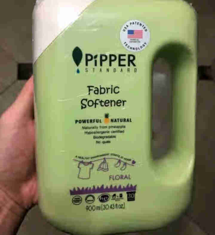 PIPPER 柔顺剂 900ml 衣物柔顺剂 植物酵素 花香型怎么样，好用吗，口碑，心得，评价，试用报告,第4张