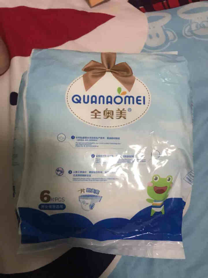 全奥美（Quanaomei）美薄系列婴儿纸尿裤尿不湿拉拉裤活动裤M/L/XL/XXL L码体验装/6片怎么样，好用吗，口碑，心得，评价，试用报告,第2张