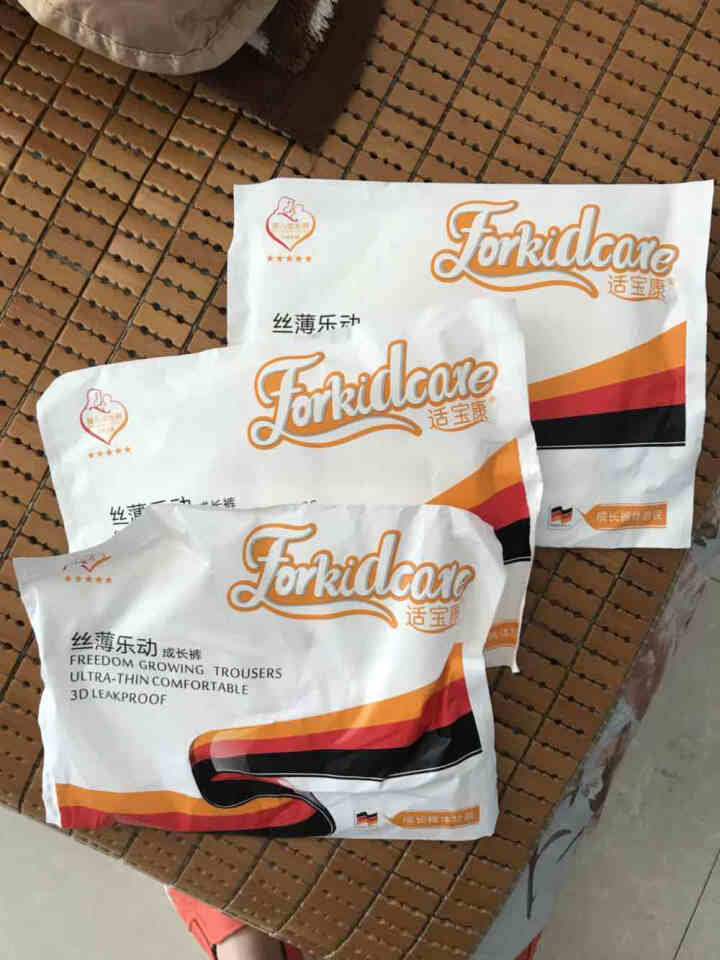 适宝康·Forkidcare 丝薄乐动成长裤试用装L码*3片 适合9,第2张