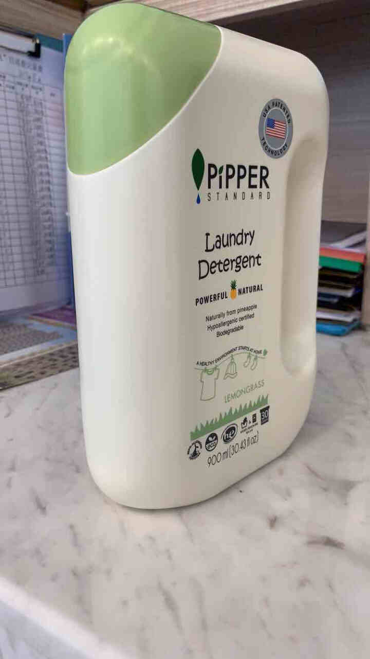 PIPPER 洗衣液 900ml 婴儿洗衣液 母婴幼儿 全家适用 植物酵素 尤加利香型怎么样，好用吗，口碑，心得，评价，试用报告,第4张