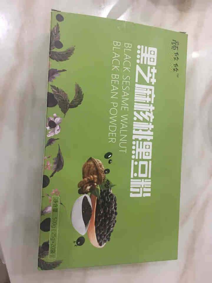 颜悠悠 黑芝麻核桃黑豆粉 非转基因 小袋装 黑五谷代餐粉 即食营养谷物冲饮早餐怎么样，好用吗，口碑，心得，评价，试用报告,第2张