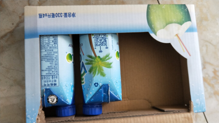 唯他可可（Vita Coco）天然椰子水进口NFC果汁饮料330ml*4瓶怎么样，好用吗，口碑，心得，评价，试用报告,第4张