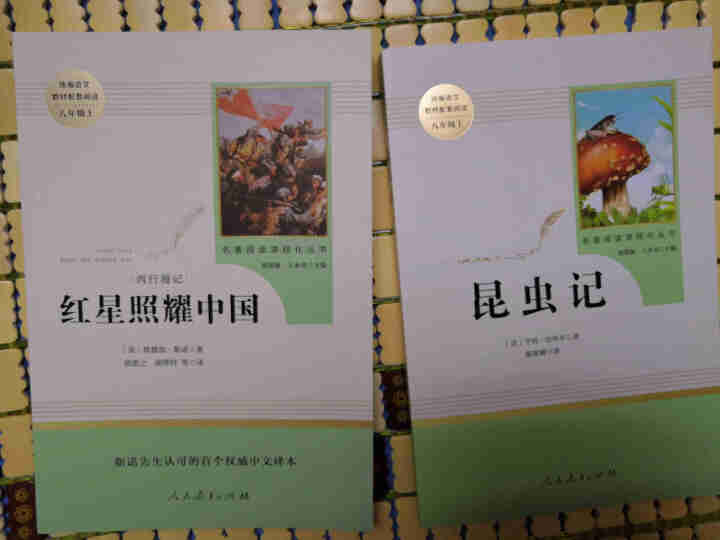 红星照耀中国+昆虫记人民教育出版社八年级上册统编语文教材配套阅读教育部指定人教版昆虫记红星照耀中国怎么样，好用吗，口碑，心得，评价，试用报告,第2张