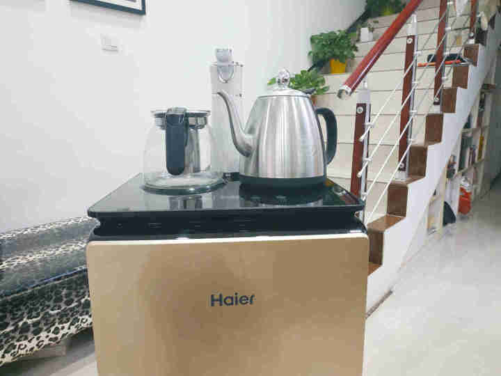 【官方旗舰店】海尔（haier） 茶吧机 家用多功能智能温热型饮水机 立式即热自动上水YR1682 金色怎么样，好用吗，口碑，心得，评价，试用报告,第10张