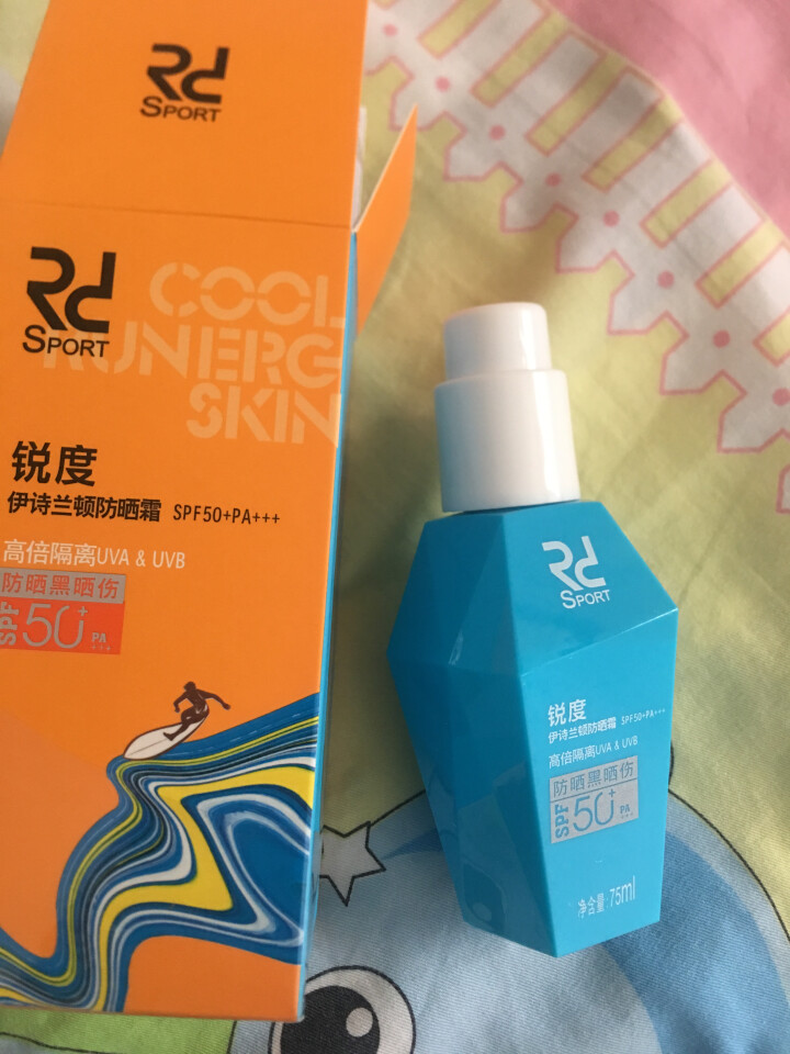 锐度防晒霜SPF50+PA+++高倍隔离75ml(防晒霜 男女通用 防晒黑晒伤 全天防护）怎么样，好用吗，口碑，心得，评价，试用报告,第3张