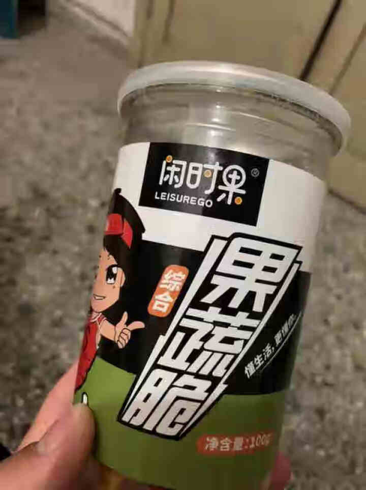 闲时果 综合果蔬脆100g 什锦混合蔬菜干土豆马铃薯芋头条萝卜莲藕南瓜片办公休闲零食送女友 综合果蔬脆100g/罐怎么样，好用吗，口碑，心得，评价，试用报告,第3张