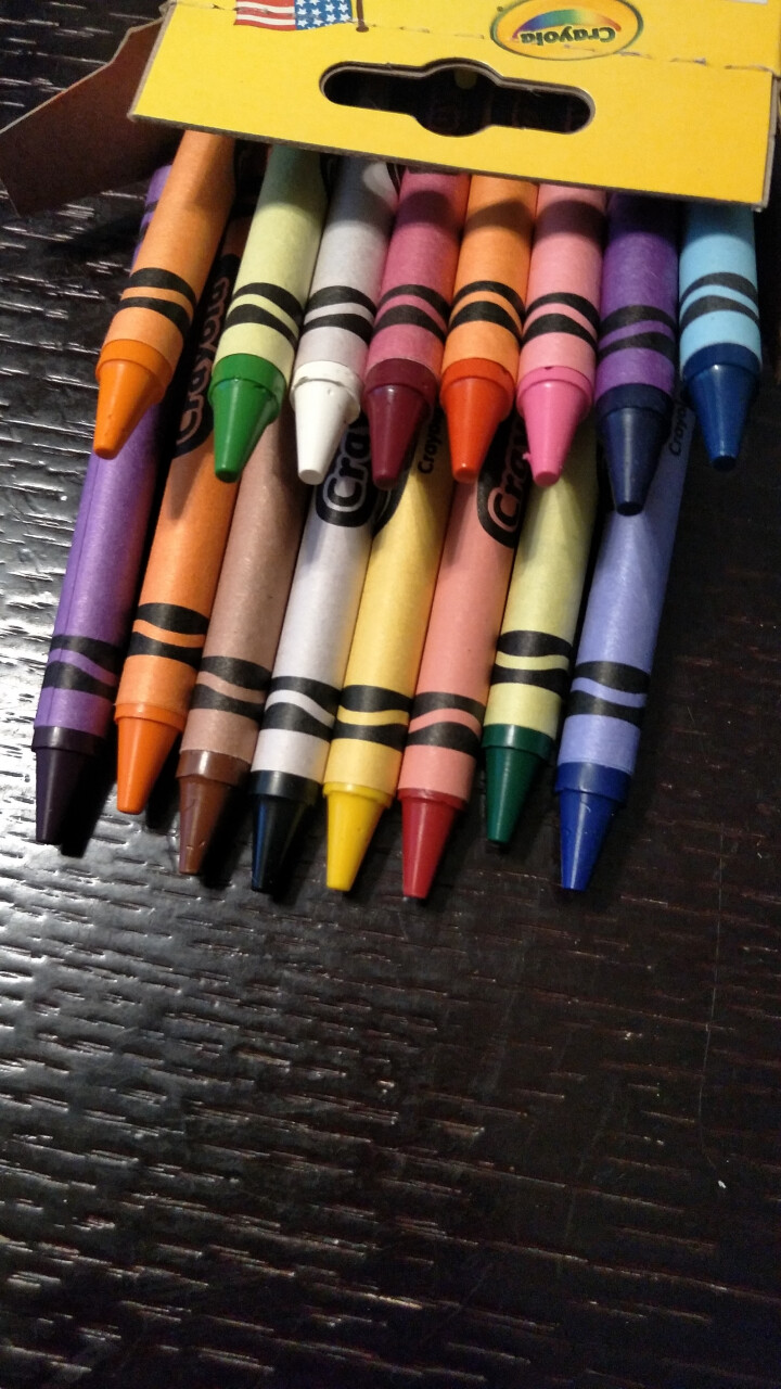 美国绘儿乐Crayola 儿童绘画 画笔工具 彩色蜡笔套装 学生绘画练习 24色标准蜡笔52,第4张