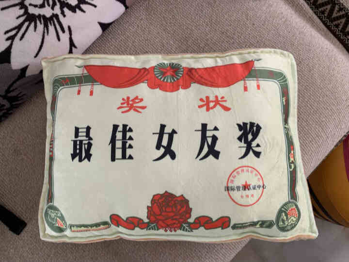 实用送妈妈奖状抱枕生日礼物送父母爸爸父亲节长辈老婆闺蜜女友创意礼物 *佳女友奖怎么样，好用吗，口碑，心得，评价，试用报告,第2张