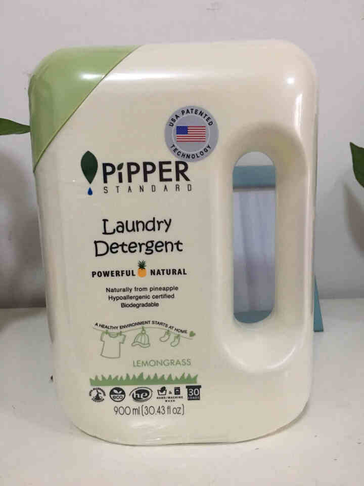 PIPPER 洗衣液柠檬香型 900ml 婴儿洗衣液 植物酵素 柠檬草香型怎么样，好用吗，口碑，心得，评价，试用报告,第3张