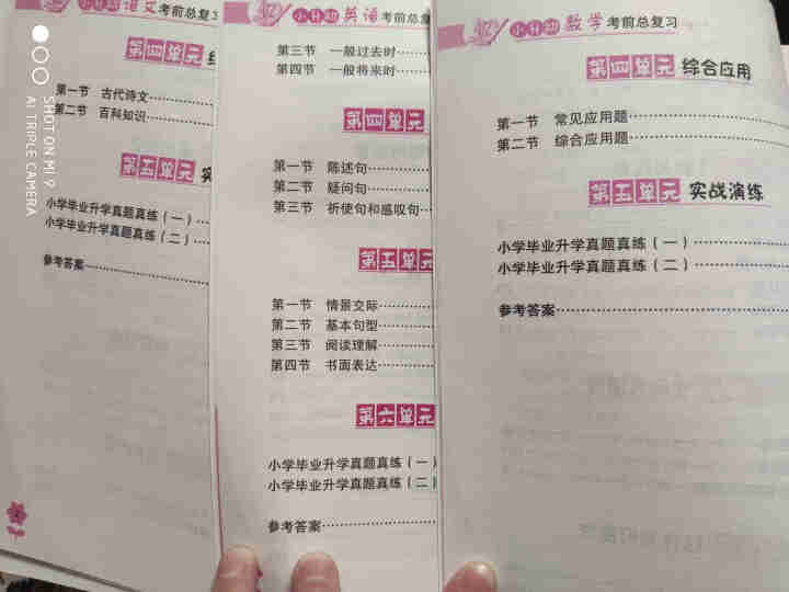 全3册 方洲新概念小升初数学语文英语考前总复习 小升初模拟试卷 小升初复习资料 小学六年级毕业综合试怎么样，好用吗，口碑，心得，评价，试用报告,第3张