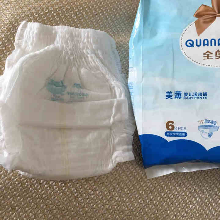 全奥美（Quanaomei）美薄系列婴儿纸尿裤尿不湿拉拉裤活动裤L码 M码体验装/6片怎么样，好用吗，口碑，心得，评价，试用报告,第3张