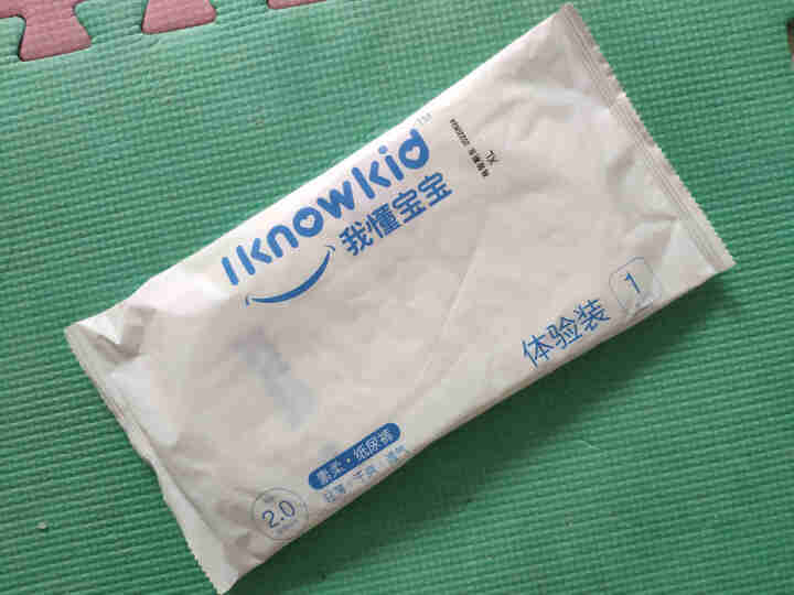 我懂宝宝(IKNOWKID) 轻薄2.0柔软干爽【纸尿裤】XL码5片 便携试用装怎么样，好用吗，口碑，心得，评价，试用报告,第2张