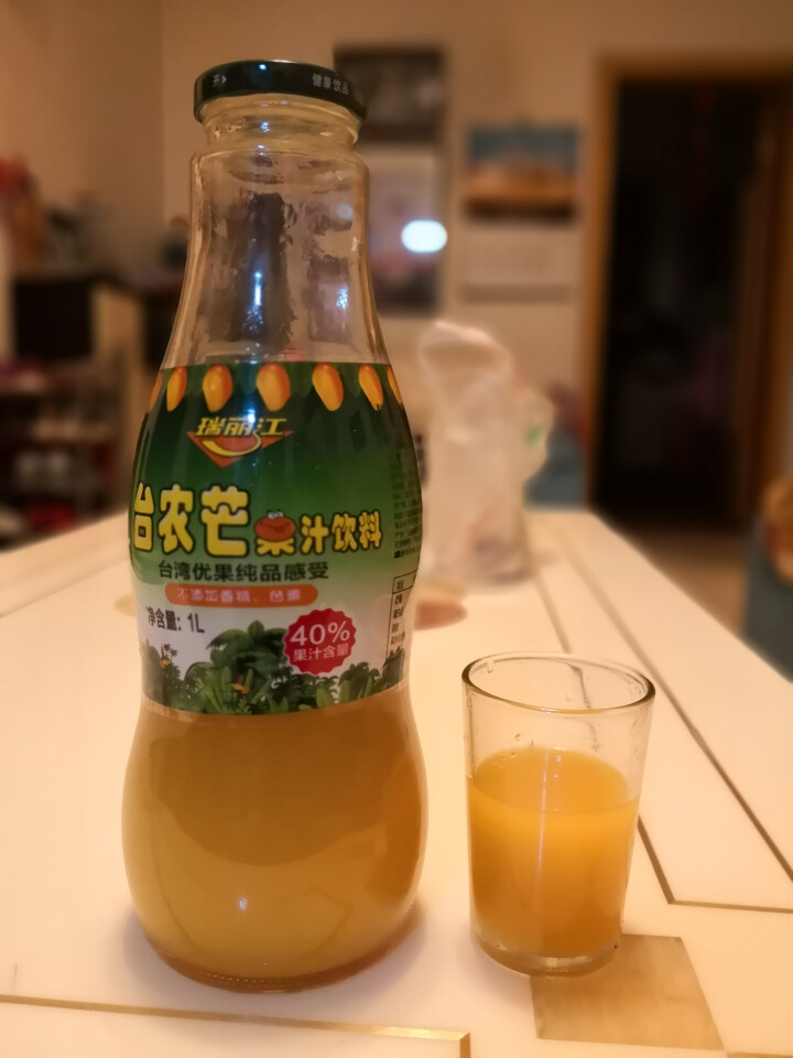 【云南馆】瑞丽江台农芒果汁饮料云南特产瓶装1L怎么样，好用吗，口碑，心得，评价，试用报告,第2张