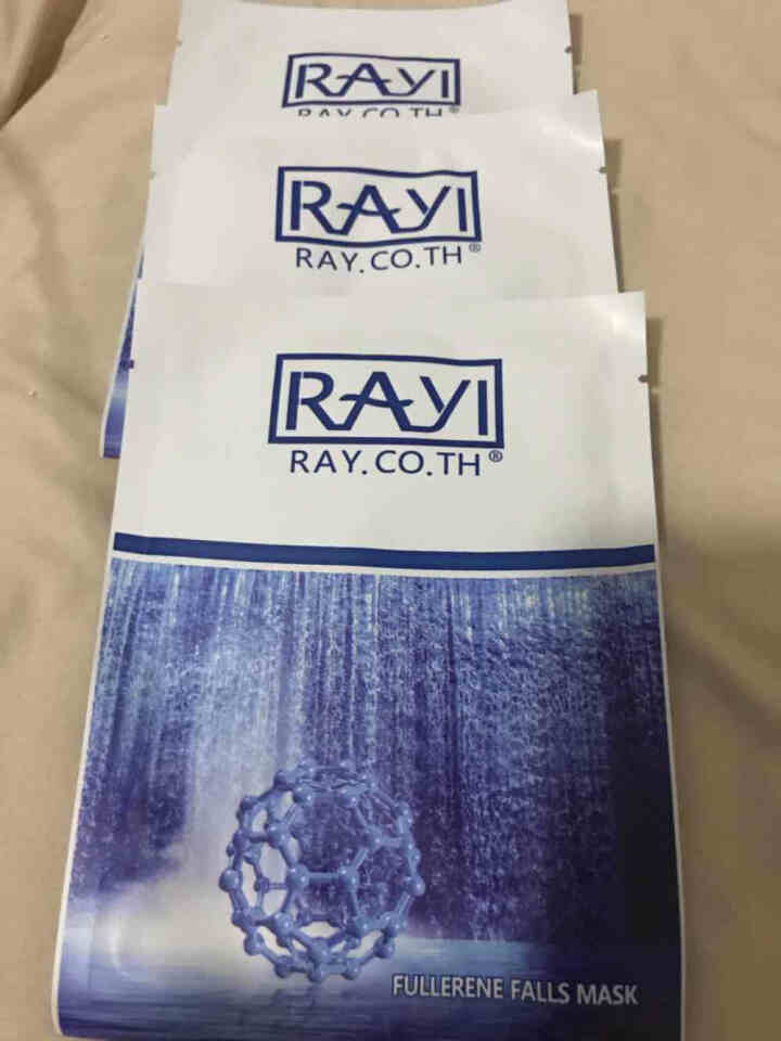 RAY.CO.TH 富勒烯瀑布补水面膜 拉丝（美白保湿控油修护收缩毛孔） 3片贴，无外包装怎么样，好用吗，口碑，心得，评价，试用报告,第3张