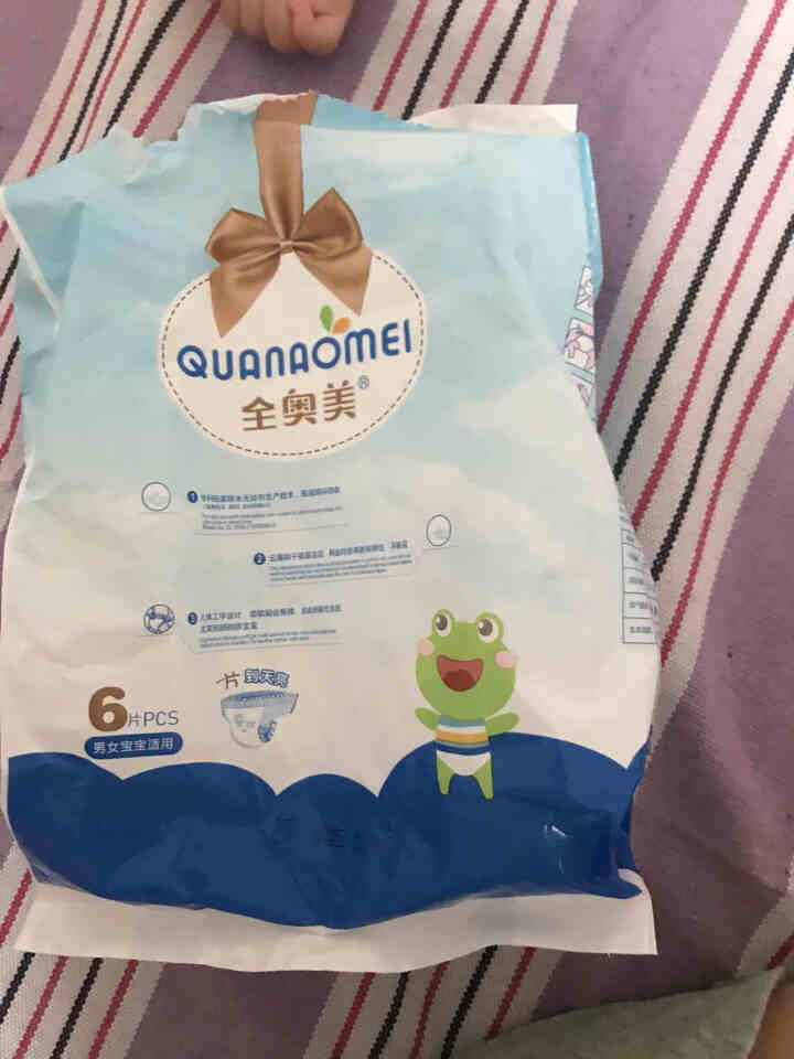 全奥美（Quanaomei）美薄系列婴儿纸尿裤尿不湿拉拉裤活动裤L码 L码体验装/6片怎么样，好用吗，口碑，心得，评价，试用报告,第2张