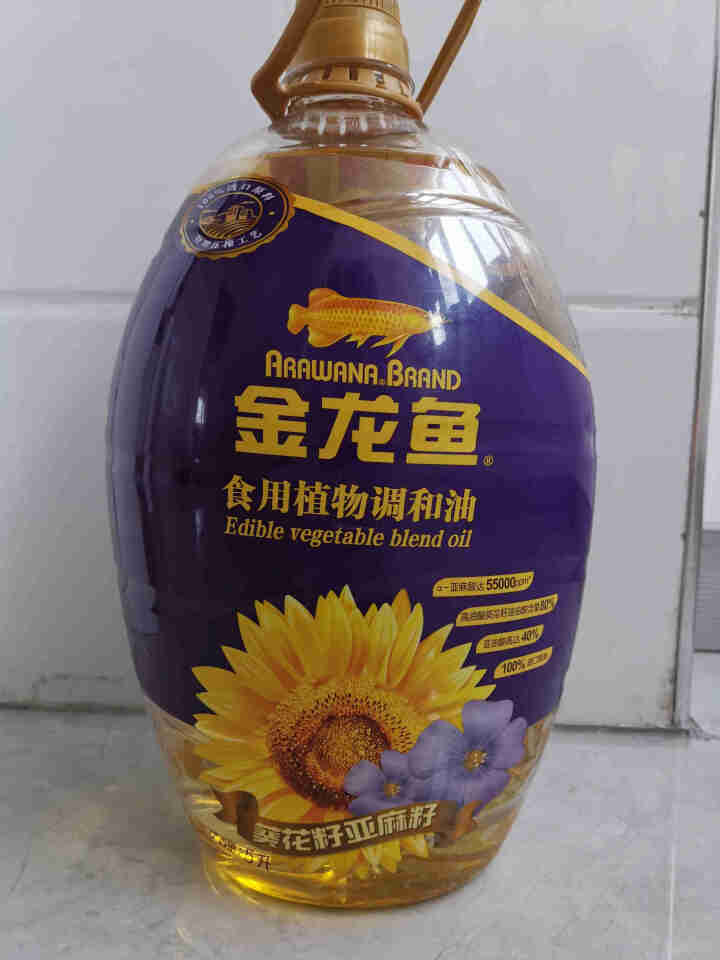 金龙鱼 食用油 物理压榨 葵花籽 亚麻籽 食用调和油5L怎么样，好用吗，口碑，心得，评价，试用报告,第2张