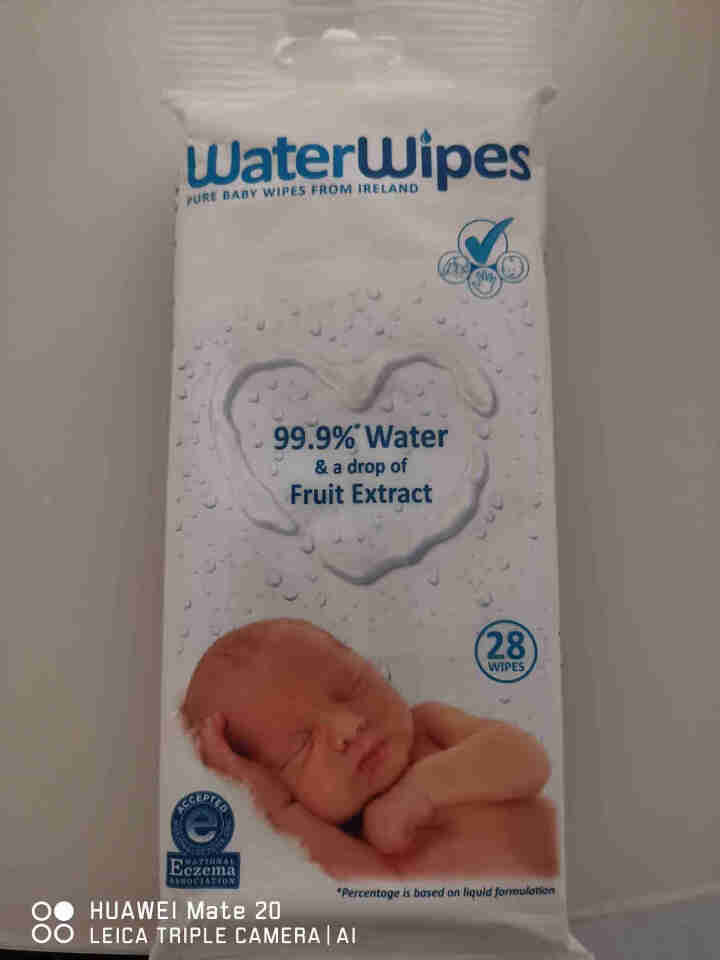 WaterWipes 爱尔兰进口 婴幼儿专用水湿巾 28抽 试用怎么样，好用吗，口碑，心得，评价，试用报告,第2张