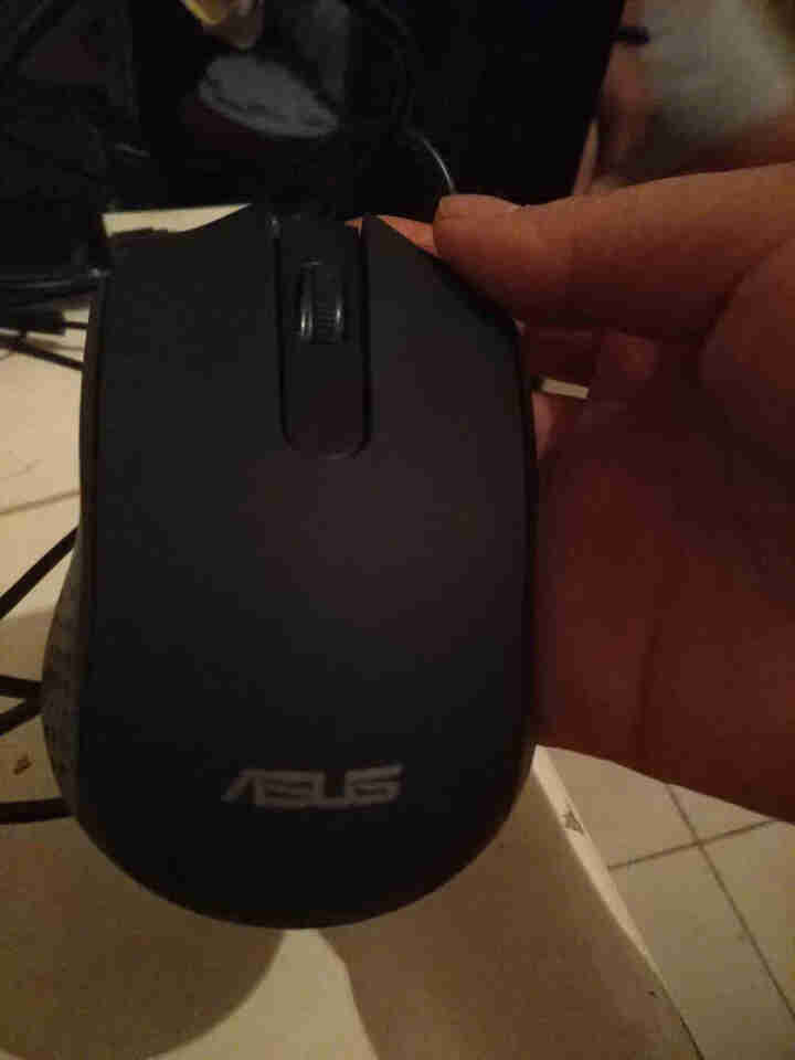 华硕（ASUS） 有线USB鼠标 笔记本台式电脑通用家用鼠标黑色 AE,第2张