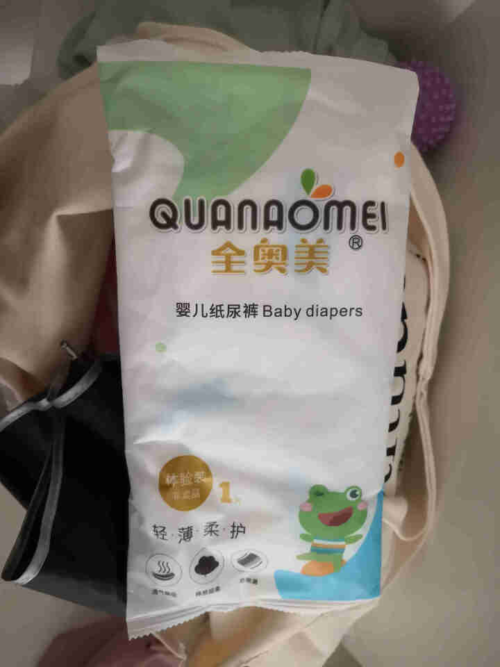 全奥美（Quanaomei）轻薄柔护系列婴儿纸尿裤尿不湿尿裤NB/S/M/L/XL 体验装L 4片（9,第2张