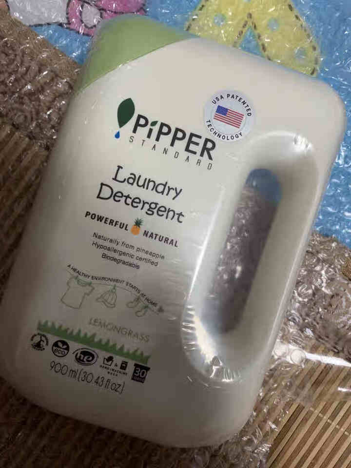 PIPPER 洗衣液柠檬香型 900ml 婴儿洗衣液 植物酵素 柠檬草香型怎么样，好用吗，口碑，心得，评价，试用报告,第2张