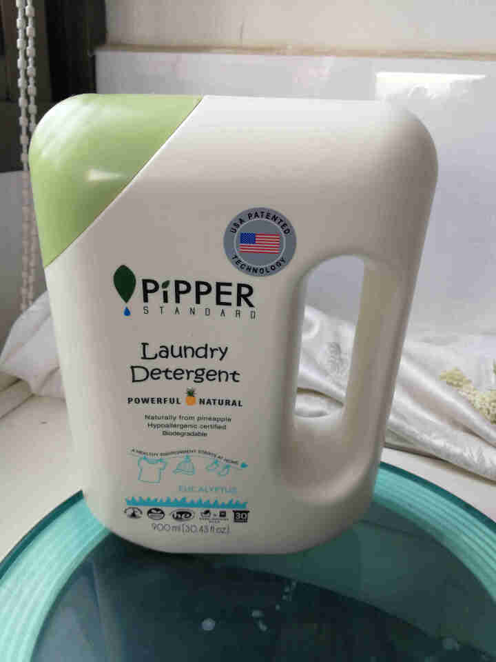 PIPPER 洗衣液尤加利香 900ml 婴儿洗衣液 植物酵素 尤加利香型怎么样，好用吗，口碑，心得，评价，试用报告,第2张