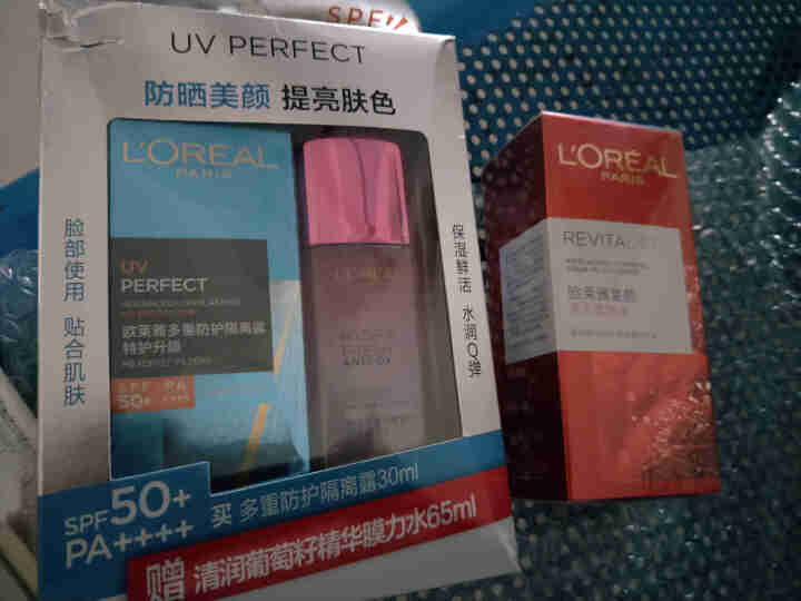 巴黎欧莱雅LOREAL防晒霜女多重防护隔离露spf50+PA++++套装男女全身脸部保湿防晒乳怎么样，好用吗，口碑，心得，评价，试用报告,第2张