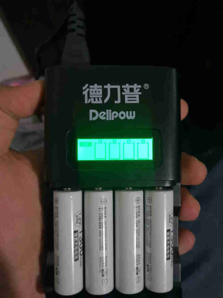 德力普（Delipow） 充电电池 5号/7号电池 12节电池配液晶智能充电器套装 充电器+5号6节1300毫安+7号6节600毫安怎么样，好用吗，口碑，心得，,第2张