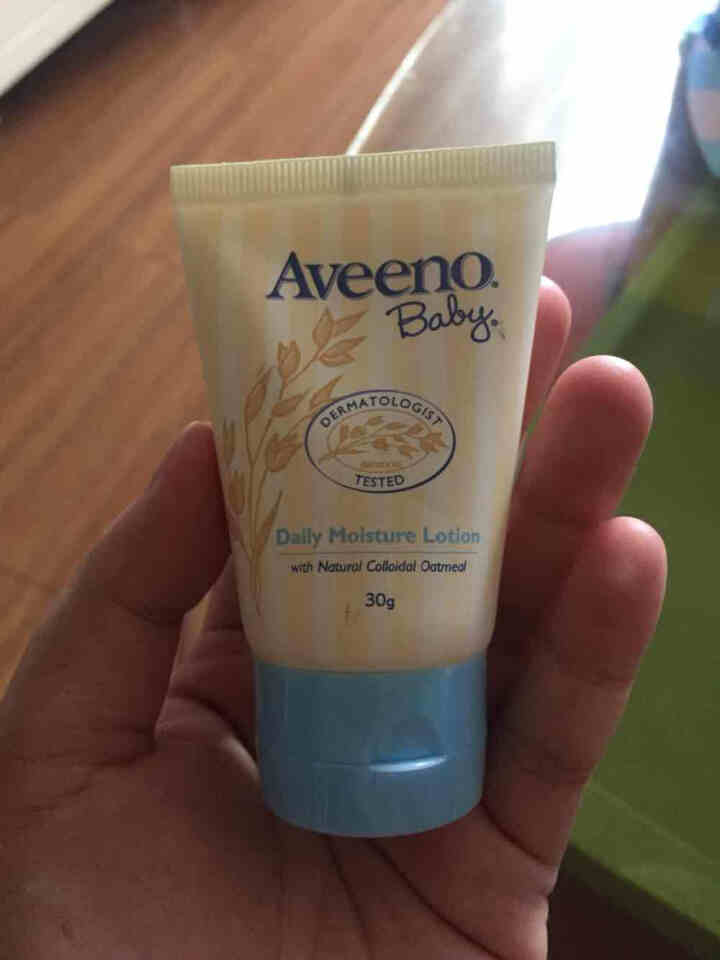 艾惟诺（Aveeno）美国婴儿燕麦保湿滋润进口儿童补水宝宝润肤洗护 婴儿润肤乳 30g 浅蓝 试用装怎么样，好用吗，口碑，心得，评价，试用报告,第2张