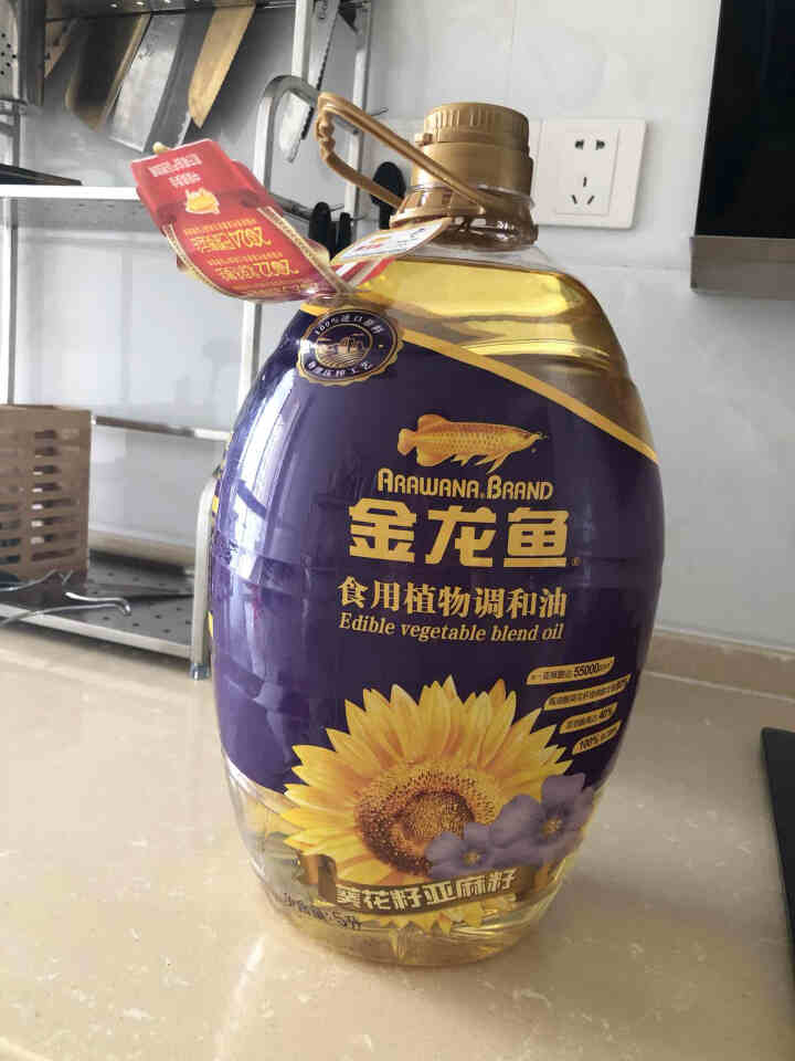 金龙鱼 食用油 物理压榨 葵花籽 亚麻籽 食用调和油5L怎么样，好用吗，口碑，心得，评价，试用报告,第4张