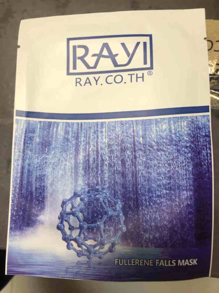 RAY.CO.TH 富勒烯瀑布补水面膜 拉丝（美白保湿控油修护收缩毛孔） 3片贴，无外包装怎么样，好用吗，口碑，心得，评价，试用报告,第3张