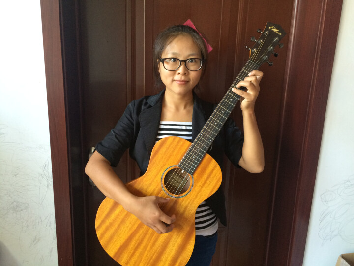 ELLEN ellen吉他民谣木吉它36寸41寸新手guitar初学者入门小jita乐器 36寸桃花芯怎么样，好用吗，口碑，心得，评价，试用报告,第4张