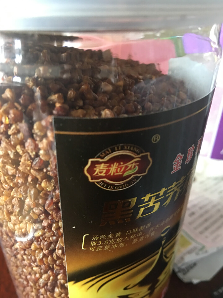 麦粒香 金珍珠黑苦荞茶 500克罐装 全胚芽大颗粒 全株苦荞麦茶 四川大凉山原产区怎么样，好用吗，口碑，心得，评价，试用报告,第2张