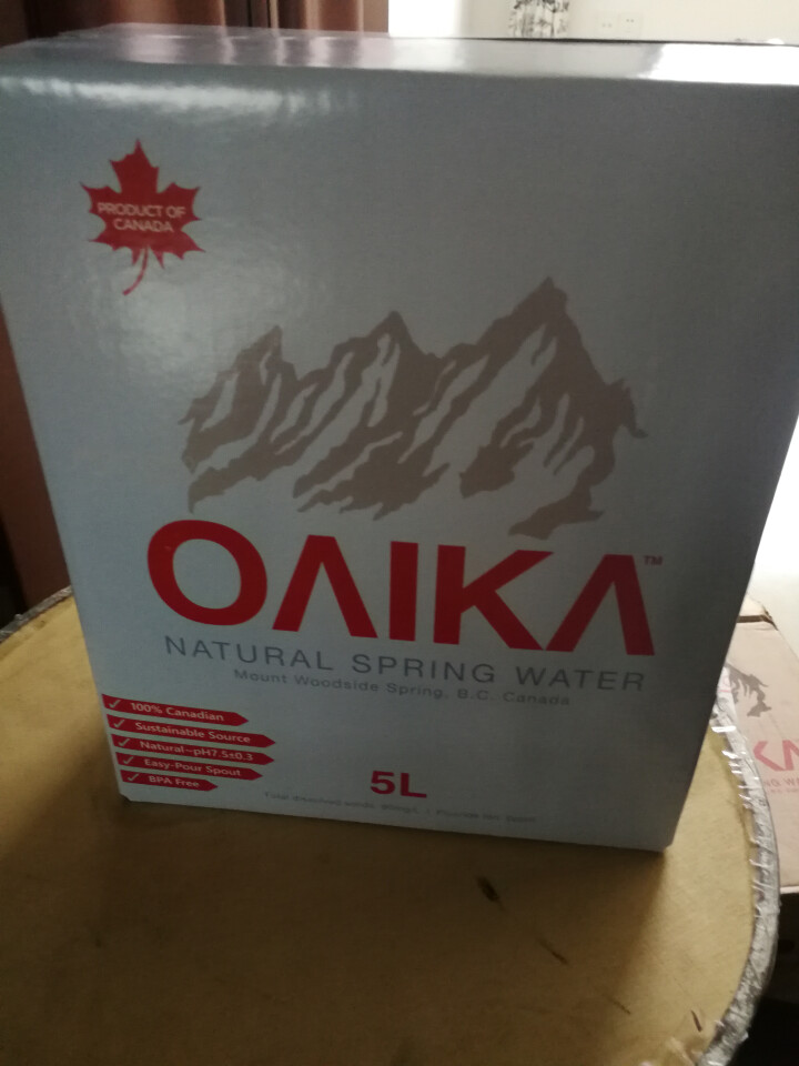 加拿大原装进口班芙OAIKA天然饮用水5L（家庭装饮用山泉水） 5L怎么样，好用吗，口碑，心得，评价，试用报告,第4张