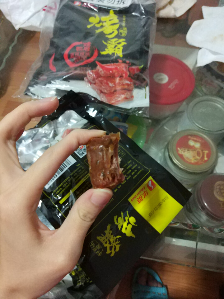 华英 烤鸭脖 270g(90g*3袋) 香辣味 烤霸熟食小吃 酱鸭脖 休闲零售 开袋即食怎么样，好用吗，口碑，心得，评价，试用报告,第6张