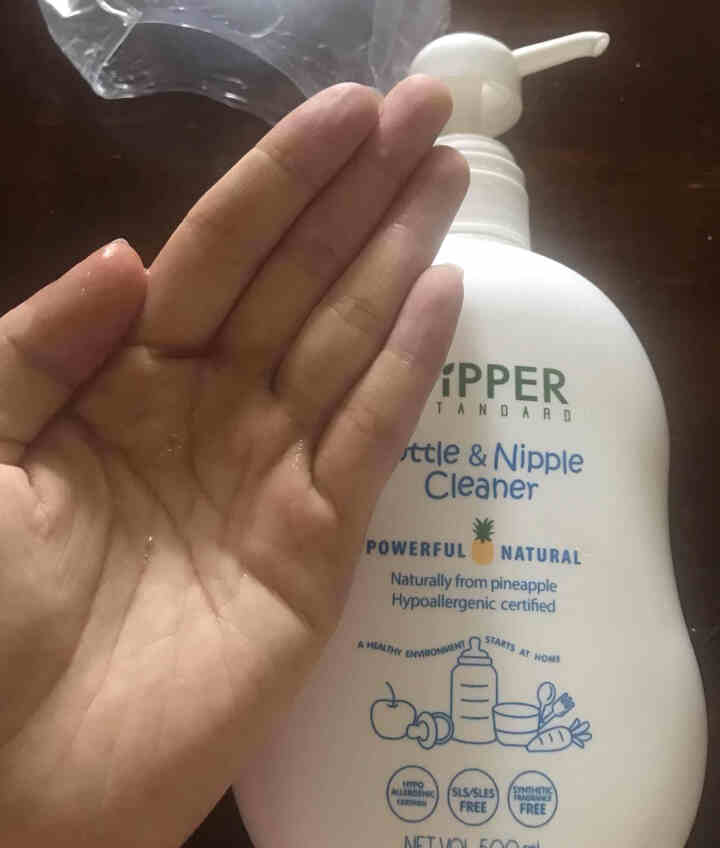 PIPPER 奶瓶奶嘴清洁剂 500ml 植物酵素 清洁剂奶瓶怎么样，好用吗，口碑，心得，评价，试用报告,第4张