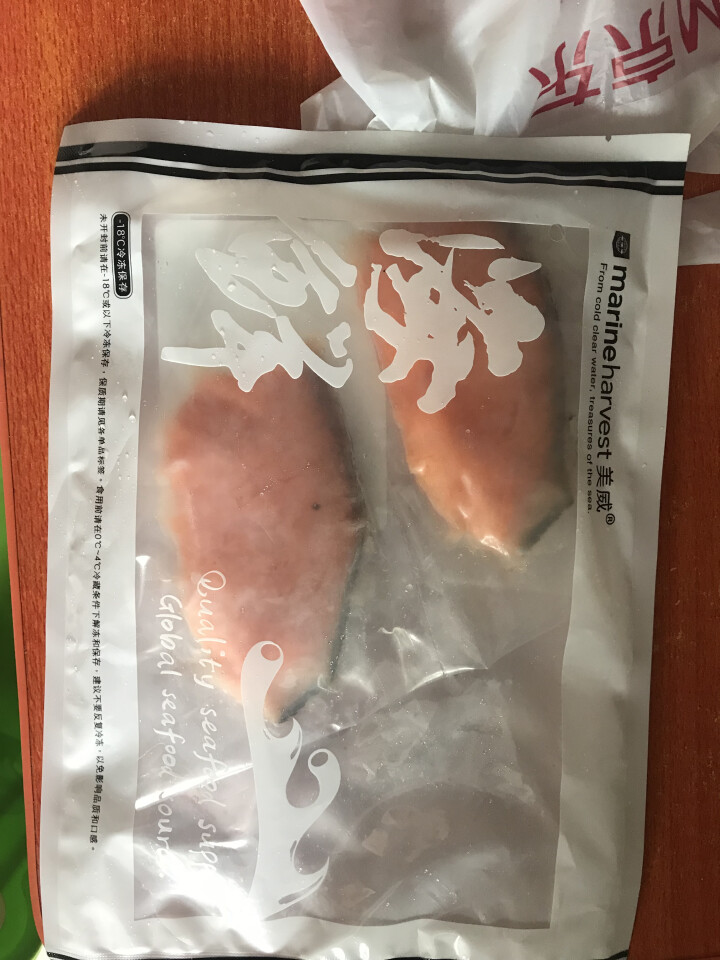 美威 智利原味三文鱼排（大西洋鲑） 150g/袋 2片 独立装怎么样，好用吗，口碑，心得，评价，试用报告,第2张