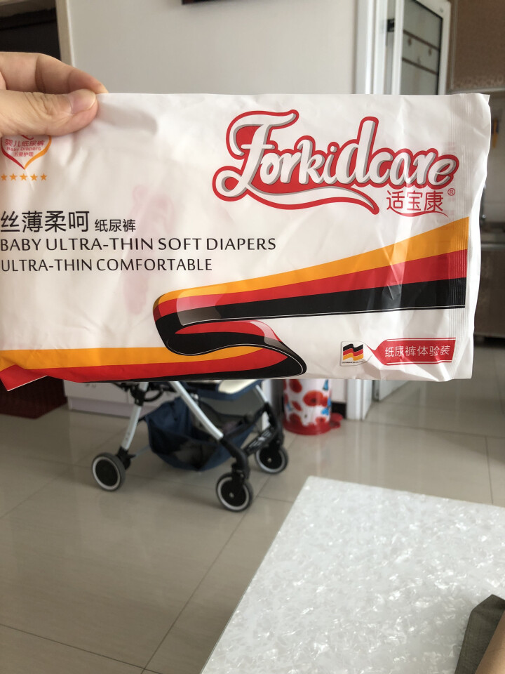 适宝康·Forkidcare 丝薄柔呵纸尿裤试用装M码*3片 适合6,第2张