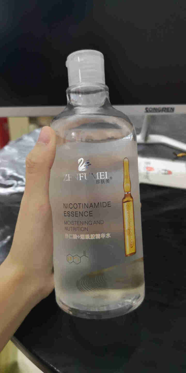 安瓶精华大瓶玻尿酸烟酰胺精华杏仁酸寡肽原液精华水精华液男女补水紧致提亮肤色改善黯黄淡化细纹 500ml大瓶烟酰胺怎么样，好用吗，口碑，心得，评价，试用报告,第2张