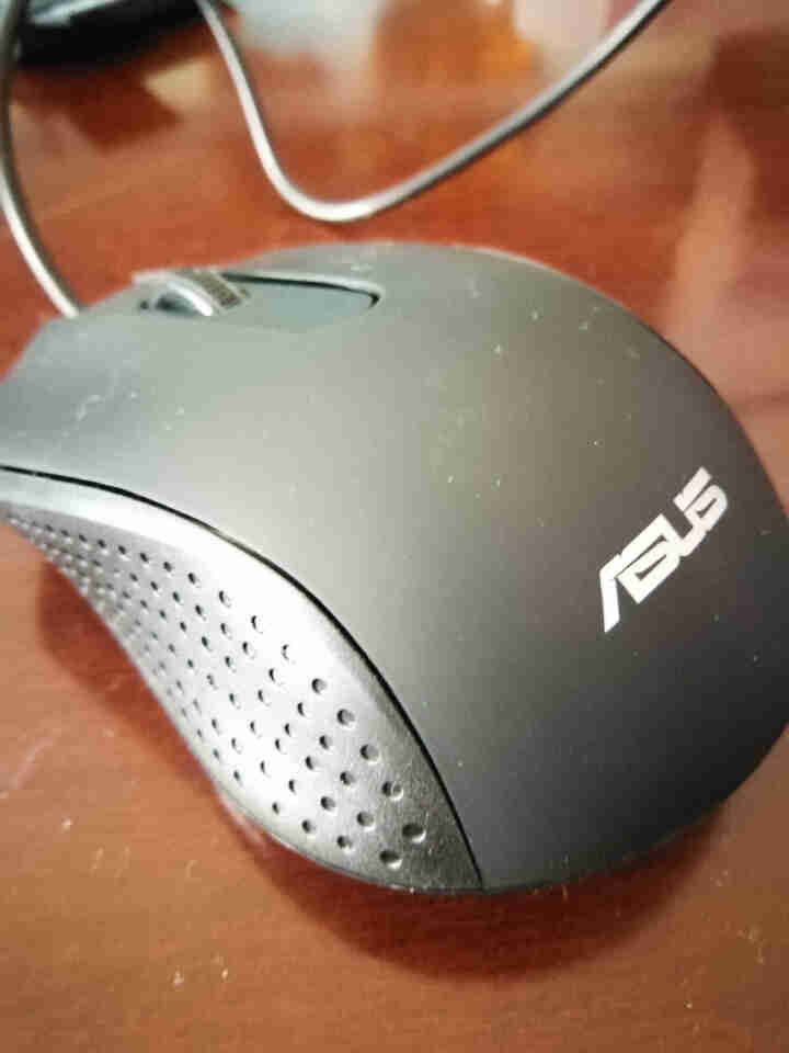 华硕（ASUS） 有线USB鼠标 笔记本台式电脑通用家用鼠标黑色 AE,第2张