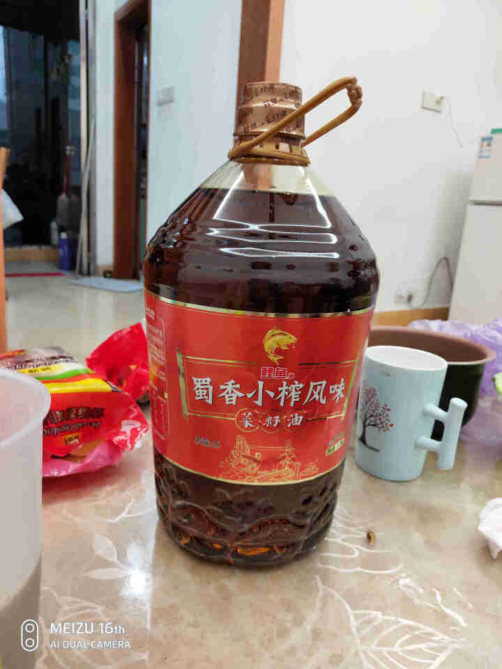 鲤鱼牌 非转基因 物理压榨 蜀香小榨风味菜籽油5L怎么样，好用吗，口碑，心得，评价，试用报告,第3张