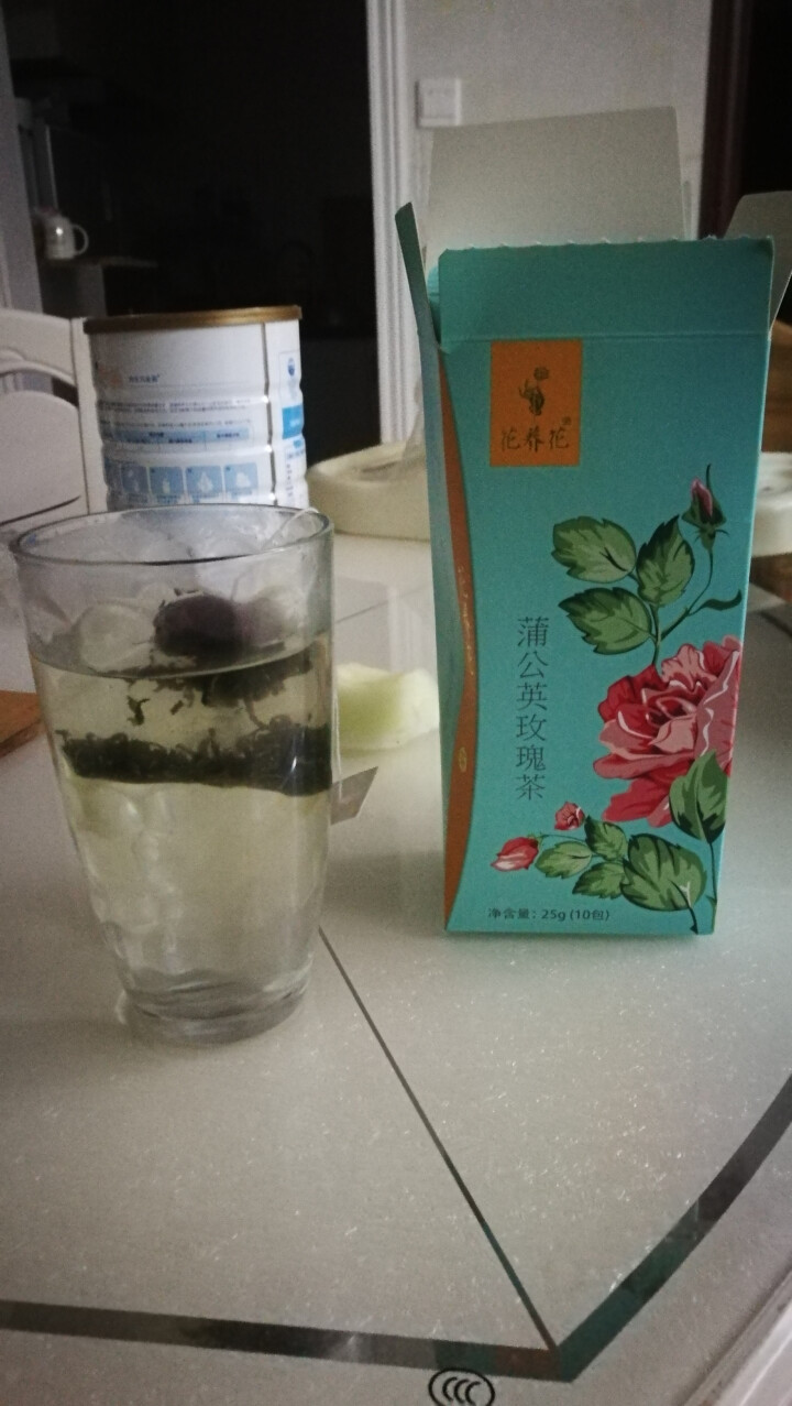 【买2送1再送玻璃杯】花养花野生蒲公英根茶玫瑰花茶组合装养生茶包纯去火特级花草茶天然 25g怎么样，好用吗，口碑，心得，评价，试用报告,第4张