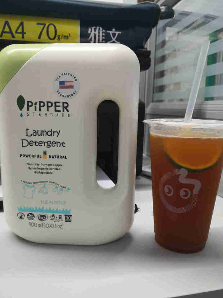 PIPPER 洗衣液尤加利香 900ml 婴儿洗衣液 植物酵素 尤加利香型怎么样，好用吗，口碑，心得，评价，试用报告,第4张