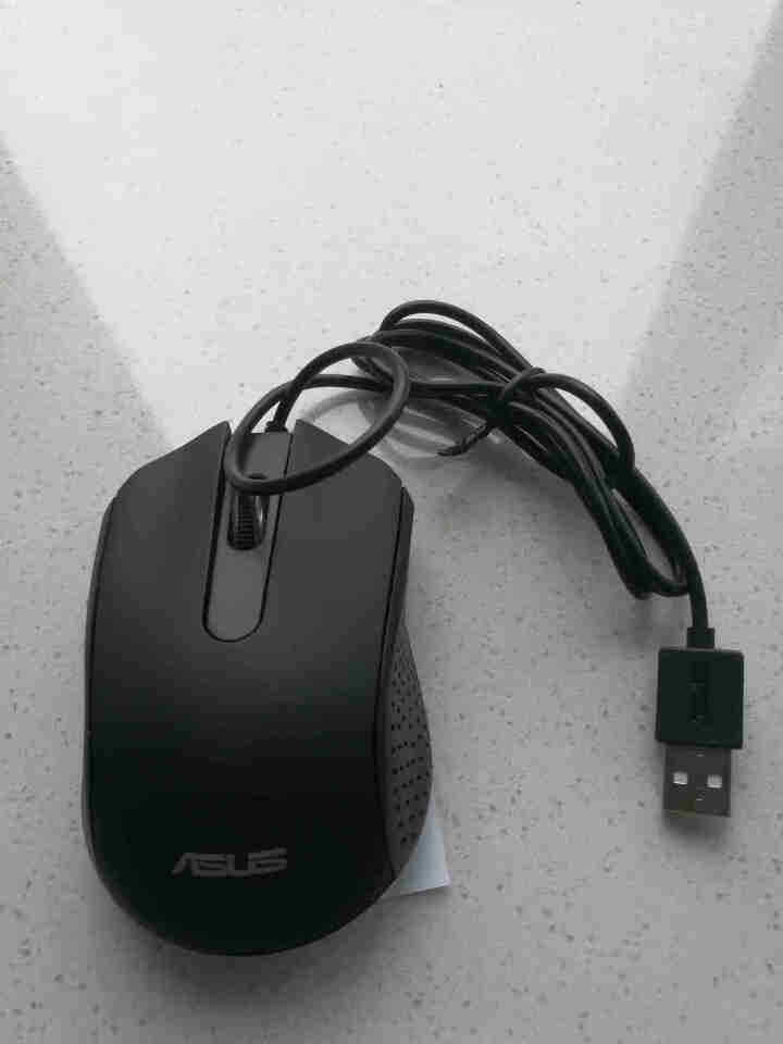 华硕（ASUS） 有线USB鼠标 笔记本台式电脑通用家用鼠标黑色 AE,第4张