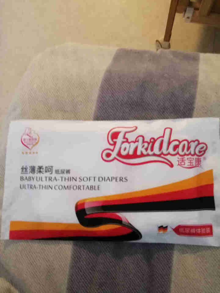 适宝康·Forkidcare 丝薄柔呵纸尿裤试用装M码*3片 适合6,第4张