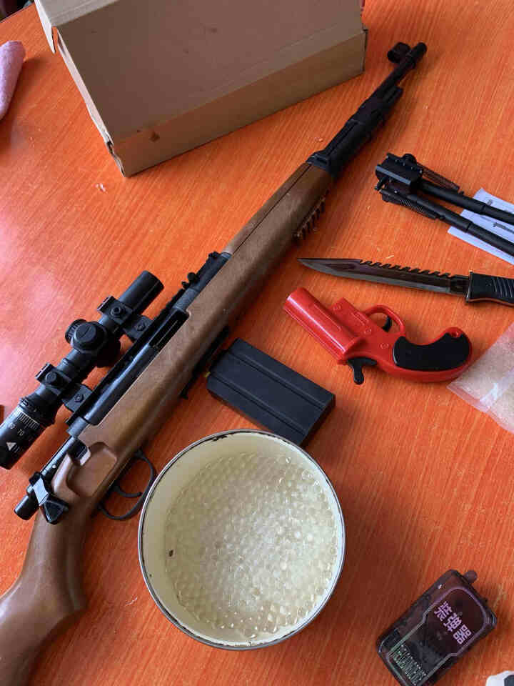 M416儿童水蛋玩具枪98K八倍镜下供弹手动AWM抛弹壳电动手自一体可发射水晶弹软弹绝地求生吃鸡玩具 98K抛壳怎么样，好用吗，口碑，心得，评价，试用报告,第2张