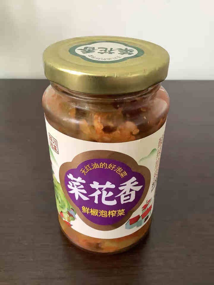 菜花香鲜椒泡榨菜下饭菜酱腌菜四川调味品280g 1瓶怎么样，好用吗，口碑，心得，评价，试用报告,第2张