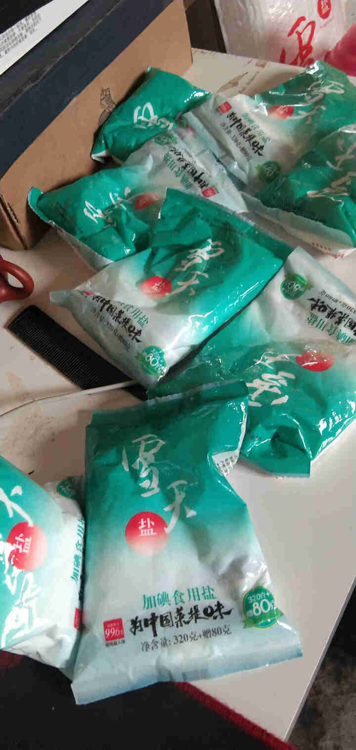 雪天加碘食用盐320g+80g/袋 8袋装怎么样，好用吗，口碑，心得，评价，试用报告,第3张