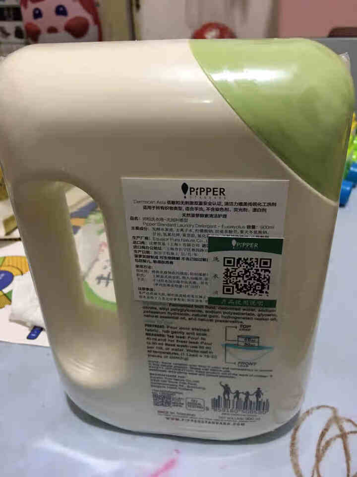 PIPPER 洗衣液尤加利香 900ml 婴儿洗衣液 植物酵素 尤加利香型怎么样，好用吗，口碑，心得，评价，试用报告,第3张