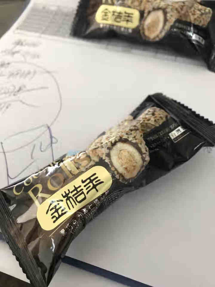 【新品】台湾特产食品 进口休闲零食 金桔年 小资女之恋 黑巧克力卷心酥96克怎么样，好用吗，口碑，心得，评价，试用报告,第4张