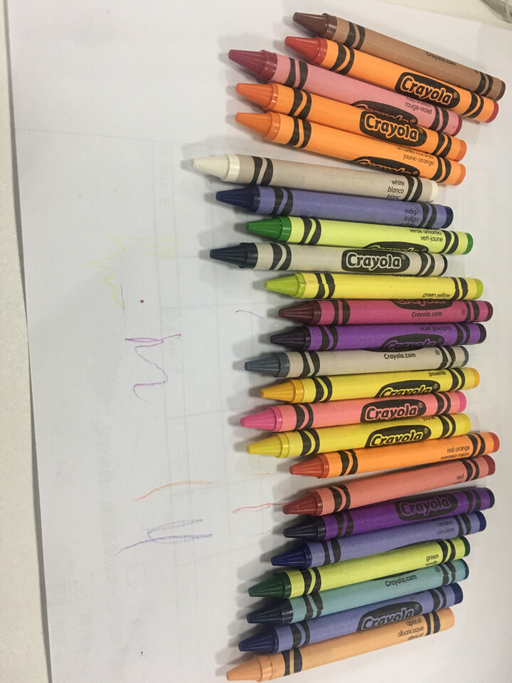 美国绘儿乐Crayola 儿童绘画 画笔工具 彩色蜡笔套装 学生绘画练习 24色标准蜡笔52,第4张